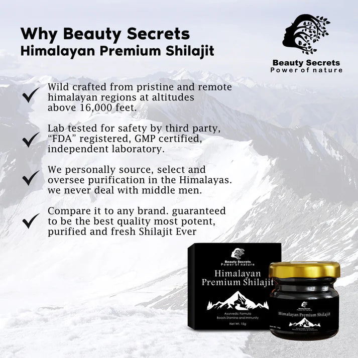 🌄 Unlock Pure Strength – Premium Himalayan Shilajit Resin
